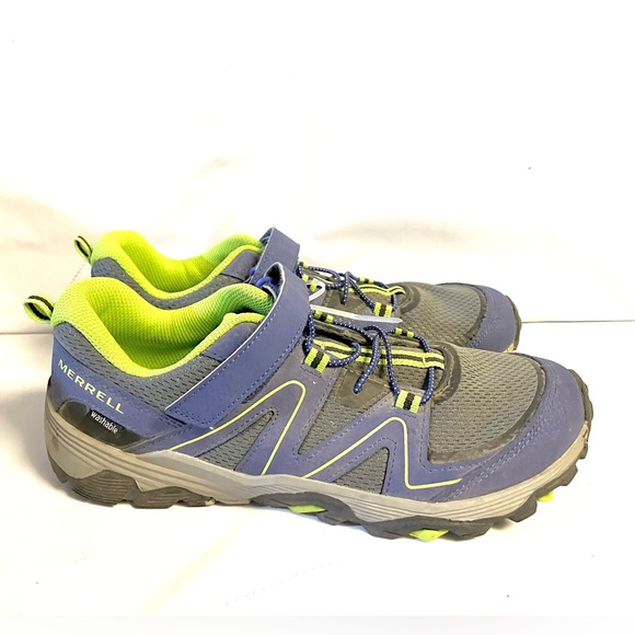 Merrell Trail Quest Hiking Running Shoes Blue Green Size 7M - Picture 3 of 8